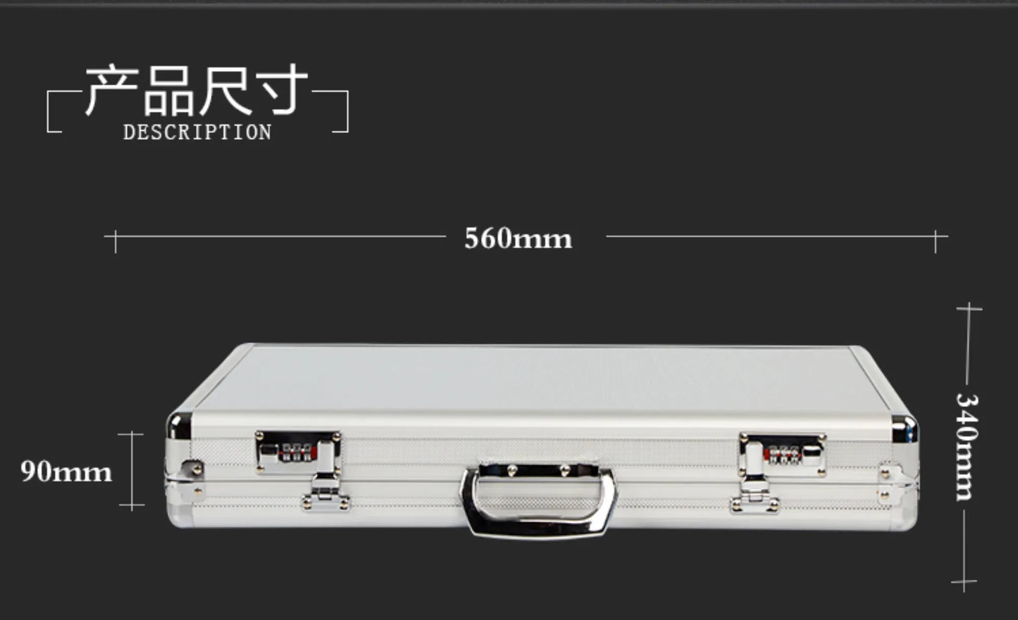 Huahui 266 pcs Optical Trial Lens Set metal Rim Aluminium Case